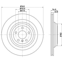 Disco de freno trasero bilateral ventilado · 1664230212
