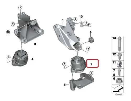 Soporte de motor delantero