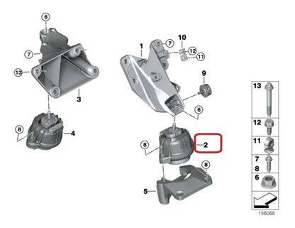 Soporte de motor delantero