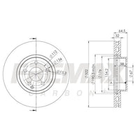 Disco de freno delantero bilateral ventilado · 2044210812