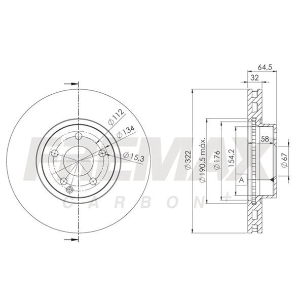 Disco de freno delantero bilateral ventilado · 2044210812