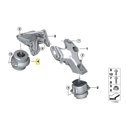 Soporte de motor derecho