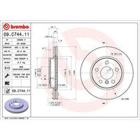 Disco de freno delantero bilateral ventilado · 34116866295