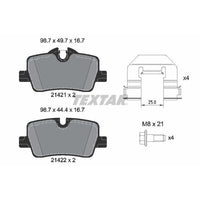 Balatas de freno traseras · 34208844393