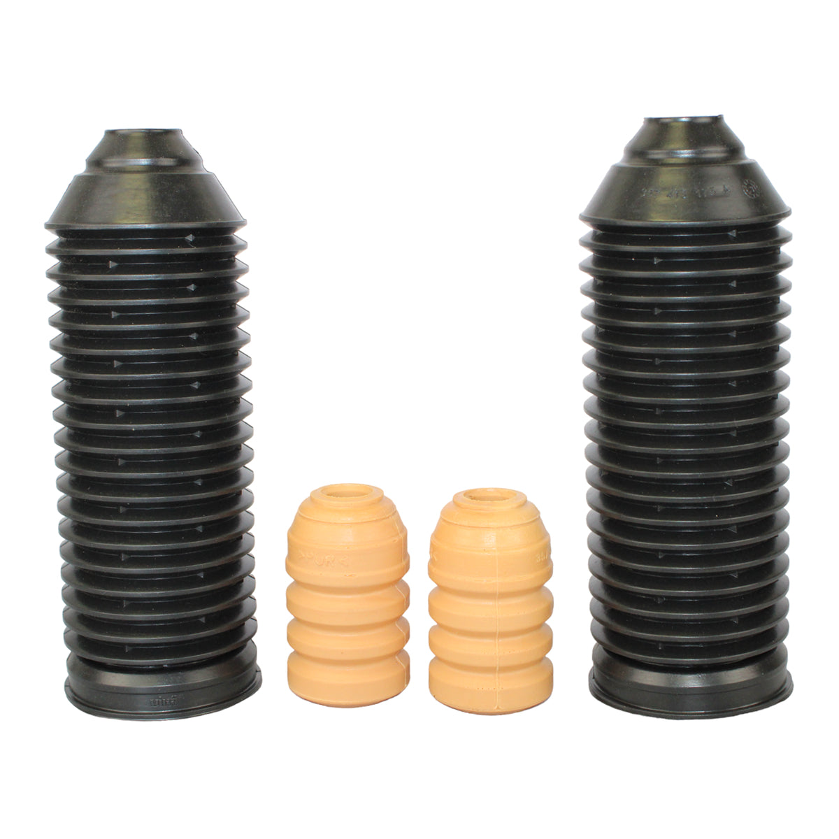 Kit de 2 cubre polvo y tope de amortiguador delantero bilateral