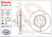 Disco de freno delantero bilateral ventilado · 6394210012