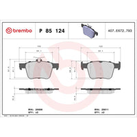 Balatas de freno traseras · 3Q0698451