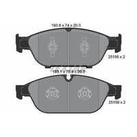 Balatas de freno delanteras · 4G0698151