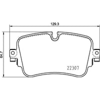 Balatas de freno traseras · 4M0698451