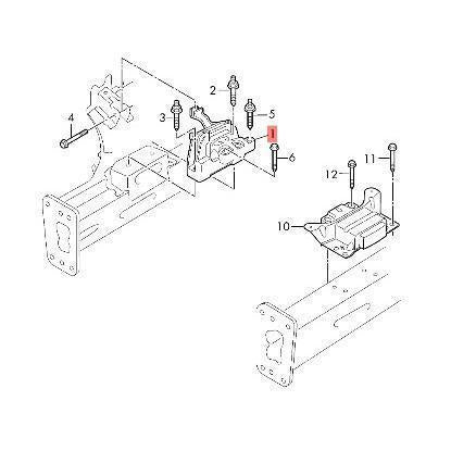 Soporte de motor derecho