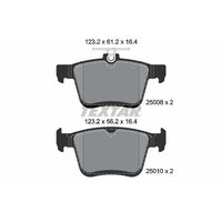 Balatas de freno traseras · 5Q0698451