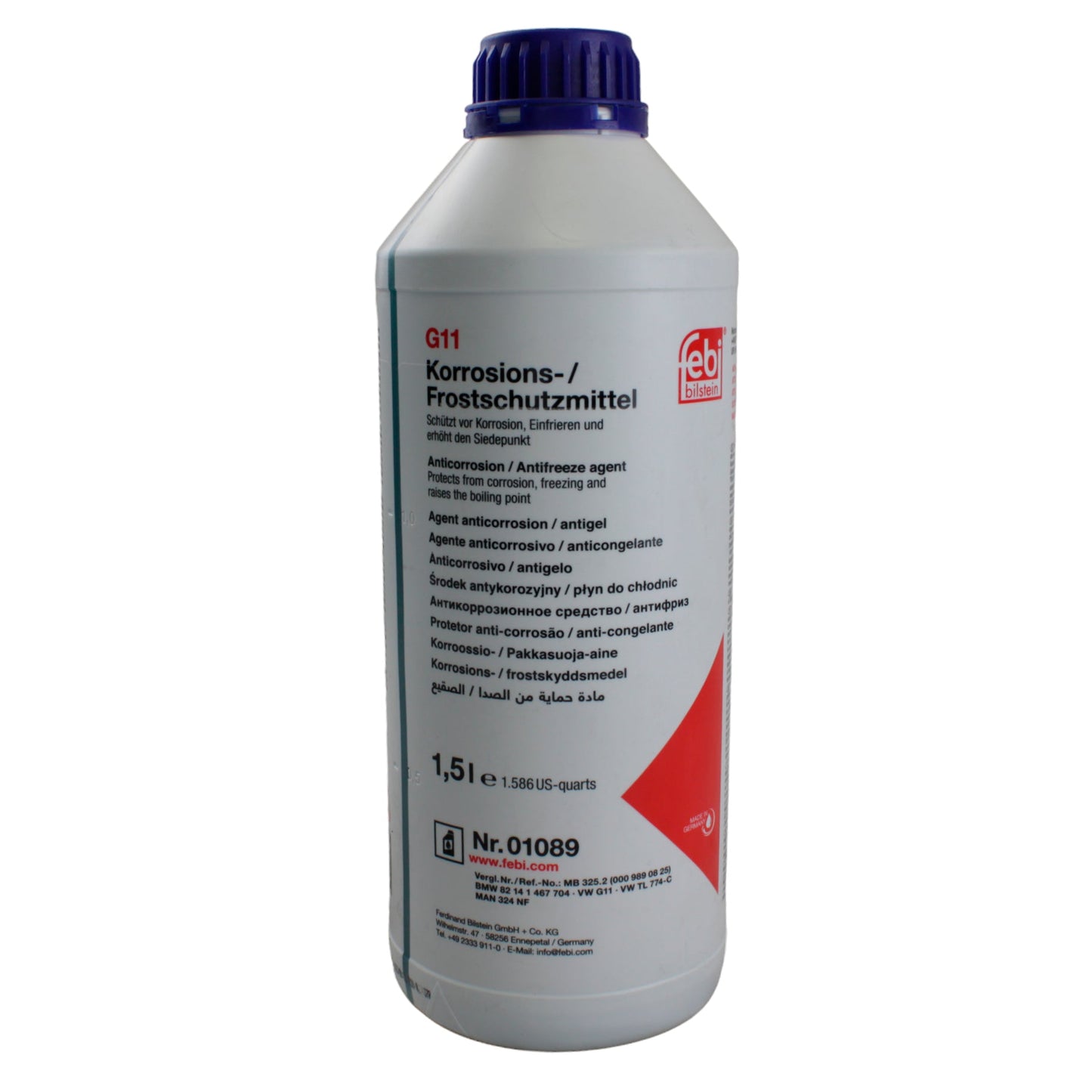 Anticongelante azul G11 VWTL774C concentrado 1.5L