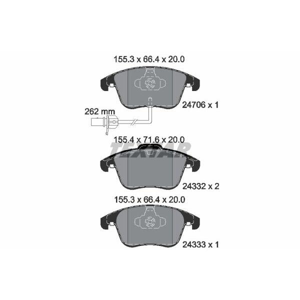 Balatas de freno delanteras · 8K0698151