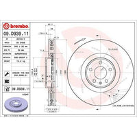 Disco de freno delantero derecho hiperventilado · 95B615302