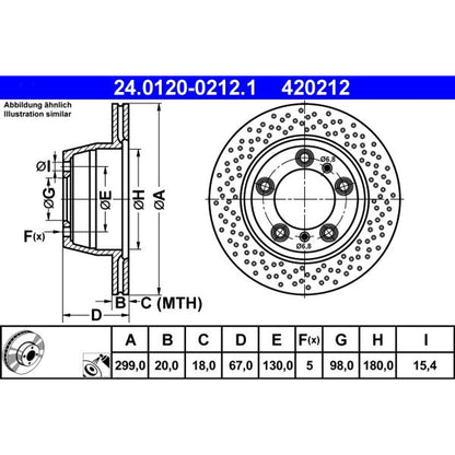 Disco de freno trasero bilateral hiperventilado