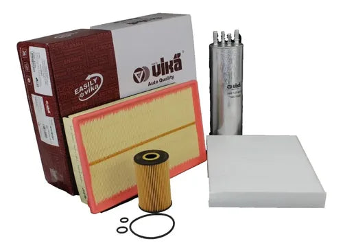 Kit 4 filtros aire aceite cabina combustible