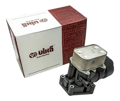 Caja base del filtro de aceite con enfriador