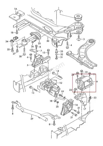 Soporte de motor derecho