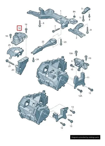 Soporte de motor derecho