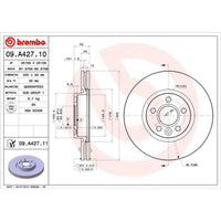 Disco de freno delantero bilateral ventilado · LR007055