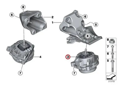 Soporte de motor izquierdo