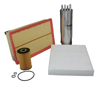 Kit 4 filtros aire aceite cabina combustible
