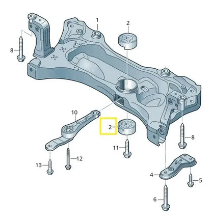 Kit 2 soportes de motor